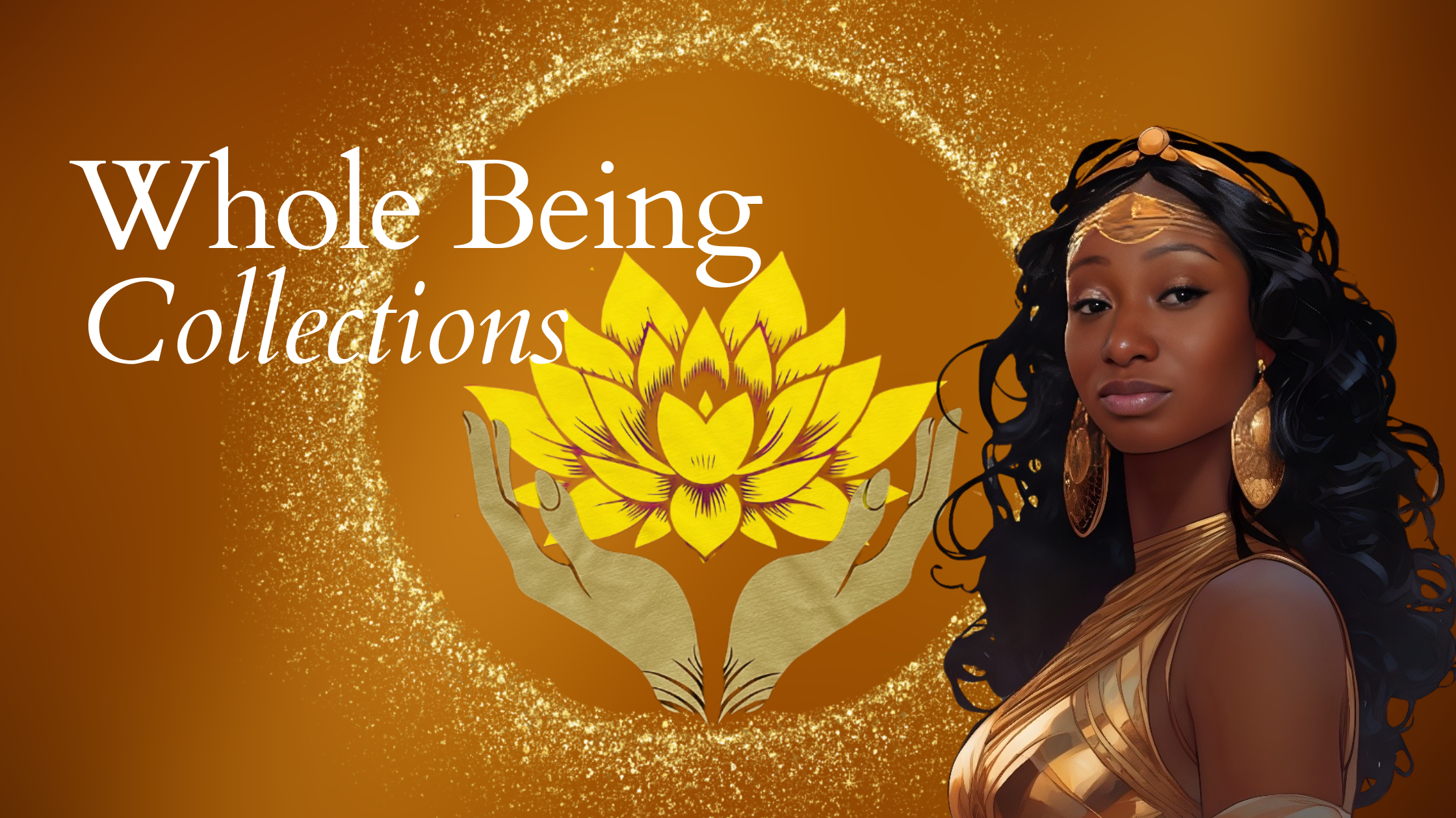 Whole Being Store homepage banner with self-care message